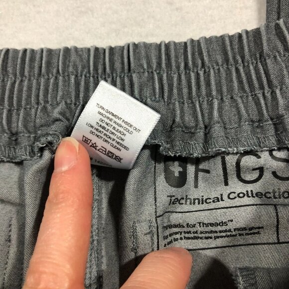 FIGS Pants Womens XS Yola Skinny Scrub Pants Gray Technical Collection TW2000 - Picture 7 of 8